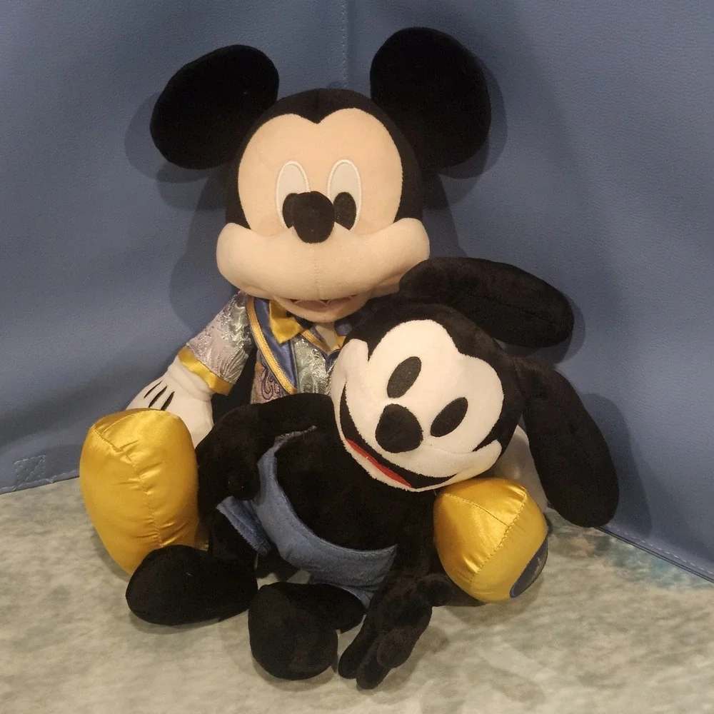 Disney Beginnings Plush Bundle Oswald Lucky Rabbit Mickey Mouse 50th Anniversary